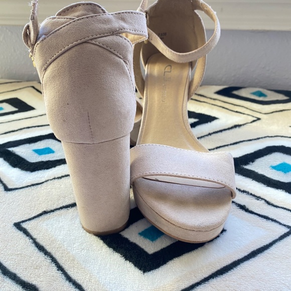 Nude Platform Heels - Picture 3 of 3